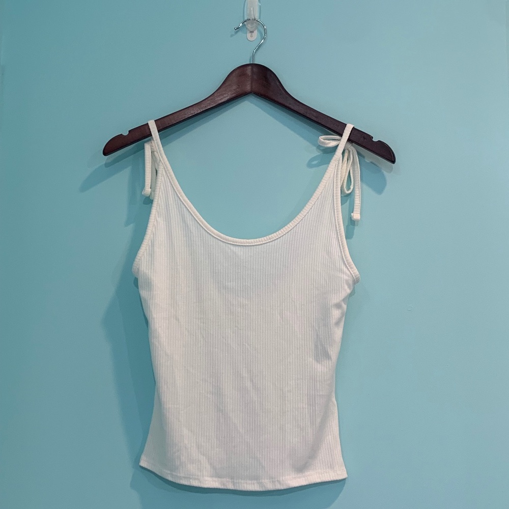 Ribbed White T-Shirt
